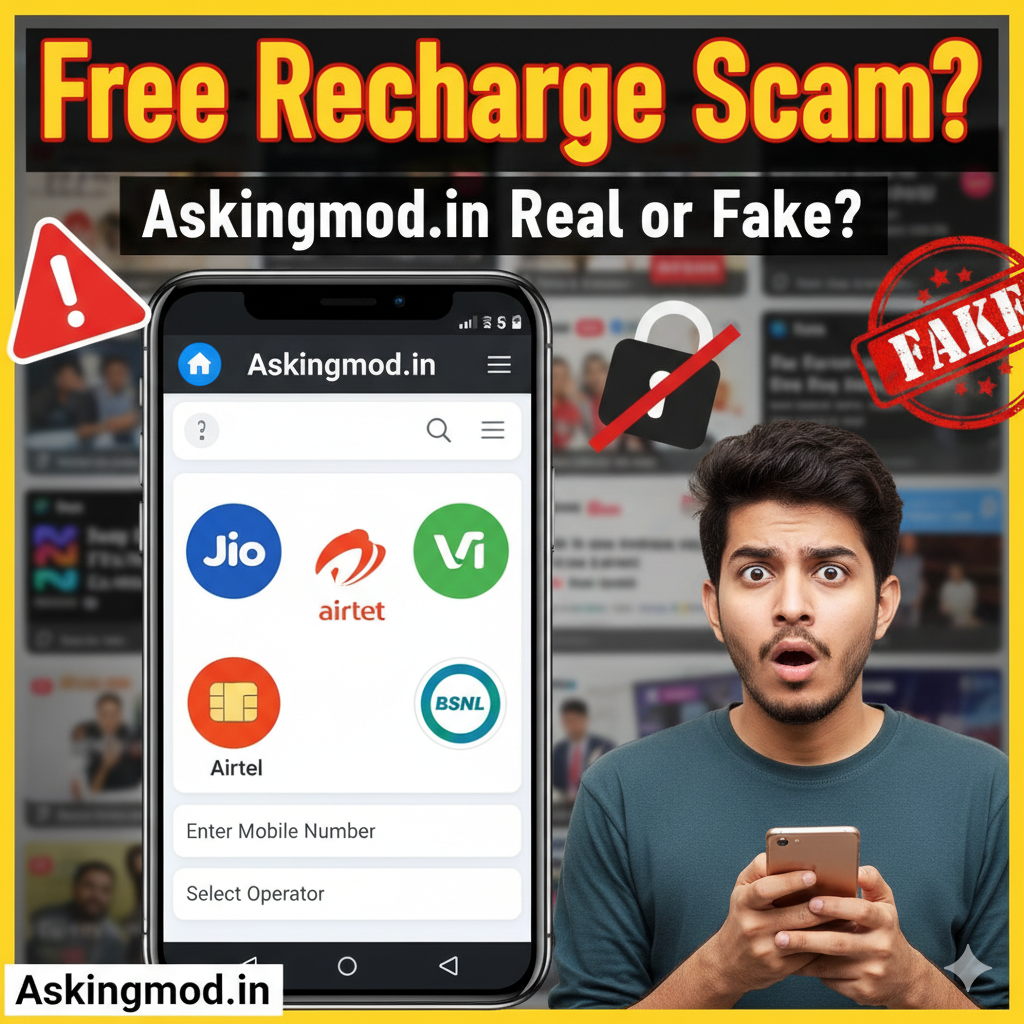 Askingmod.in Free Mobile Recharge